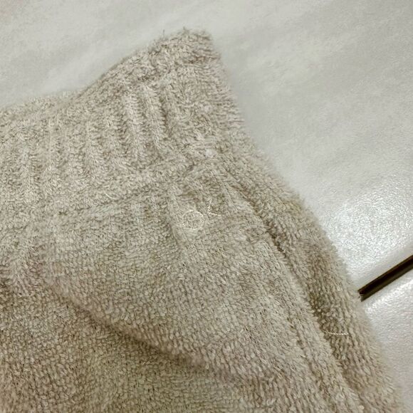 Outerknown Hightide Wide Leg Terrycloth Beach Lounge Pant in Oatmeal - Picture 9 of 9